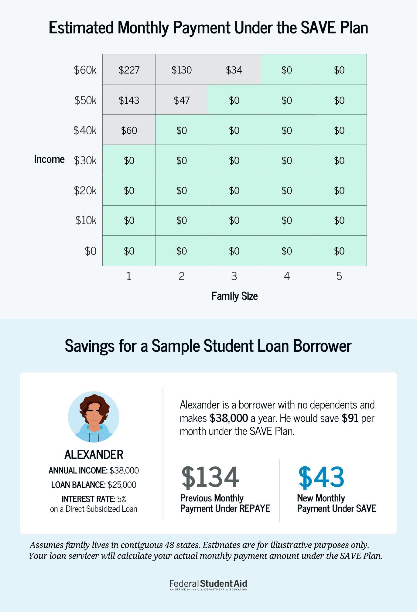 Direct Loan Repayment Infographic