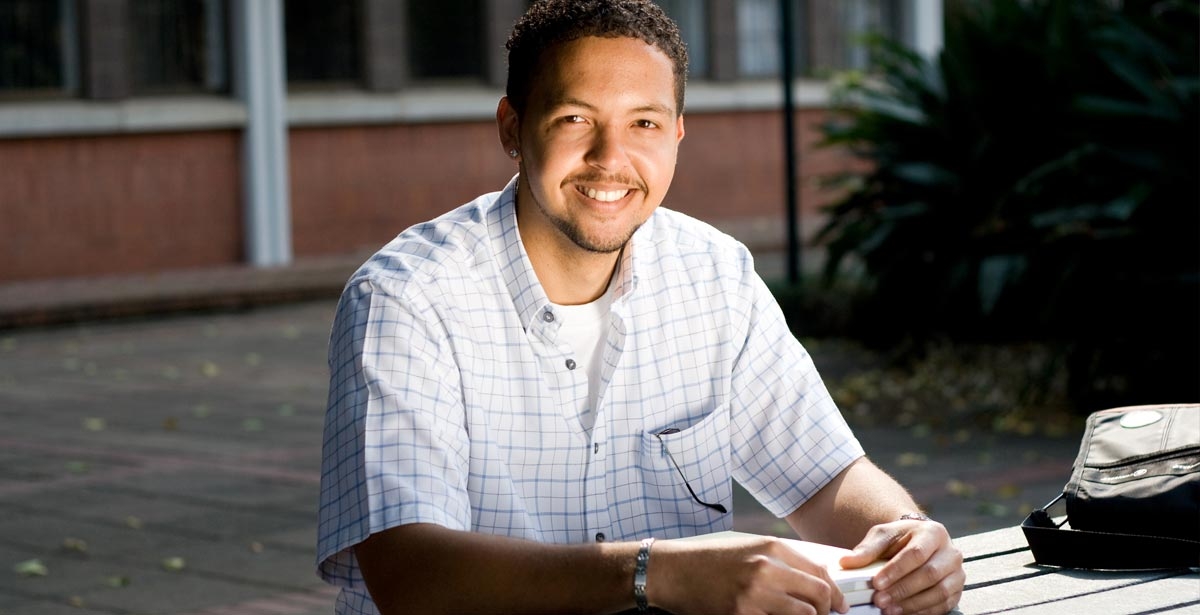 Man smiling